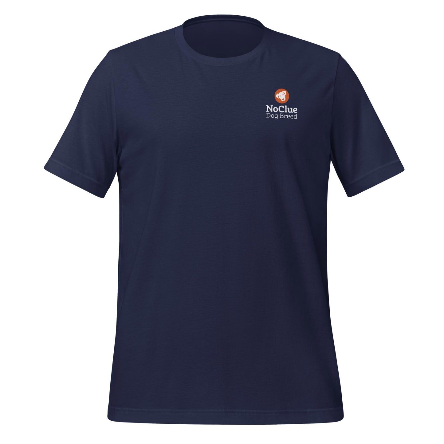 NoClue Dog Breed Definition Unisex T-Shirt Navy Front