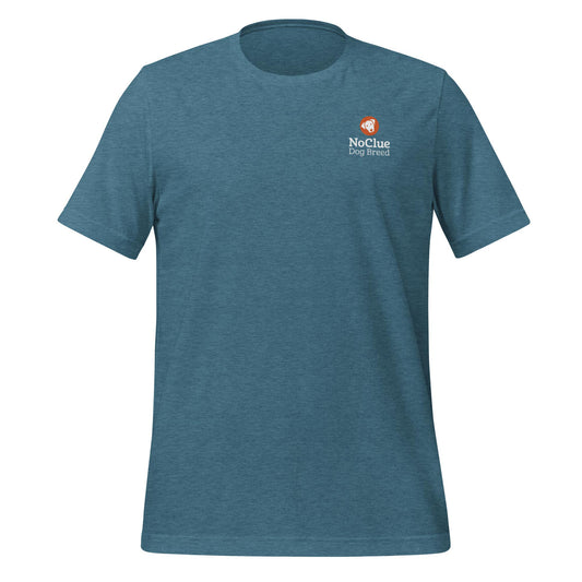 NoClue Dog Breed Definition Unisex T-Shirt Heather Deep Teal Front