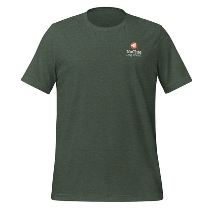 NoClue Dog Breed Definition Unisex T-Shirt Heather Forest Front